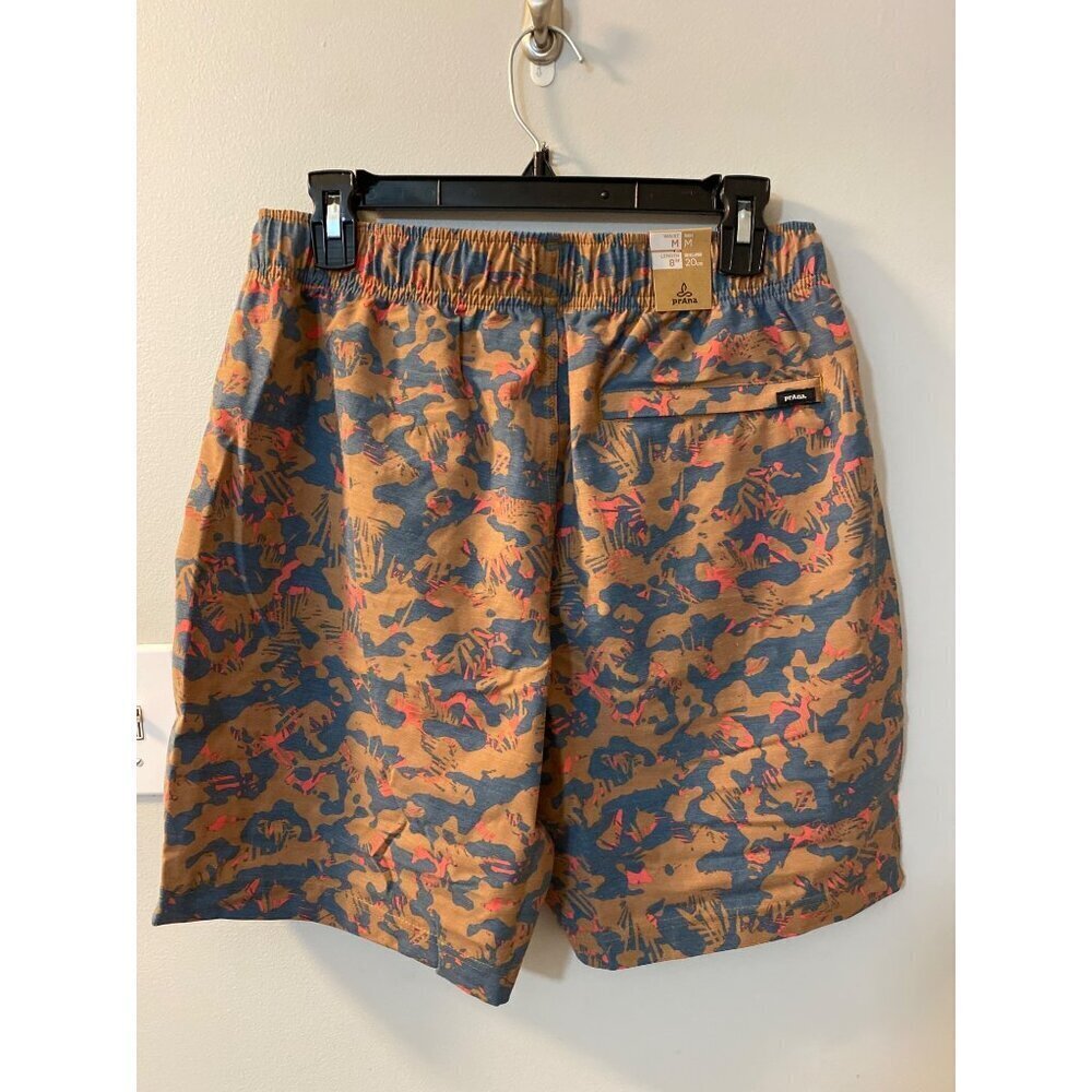 PrAna Metric E-Waist Zip Swim Trunks Large Fresca Camo 8” inseam 32” waist - Picture 3 of 5